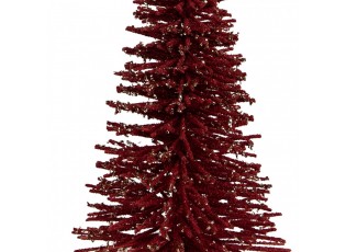 Christmas Decoration Figurine Christmas Tree ? 17x30 Cm Red Wood - ? 17*30 cm