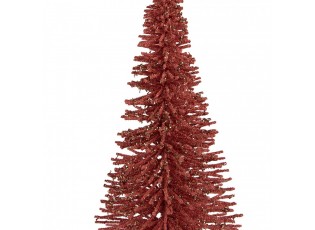 Christmas Decoration Figurine Christmas Tree ? 17x30 Cm Pink Wood - ? 17*30 cm