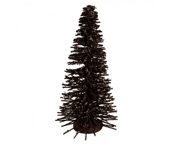 Christmas Decoration Figurine Christmas Tree ? 17x30 Cm Brown Wood - ? 17*30 cm Clayre & Eef