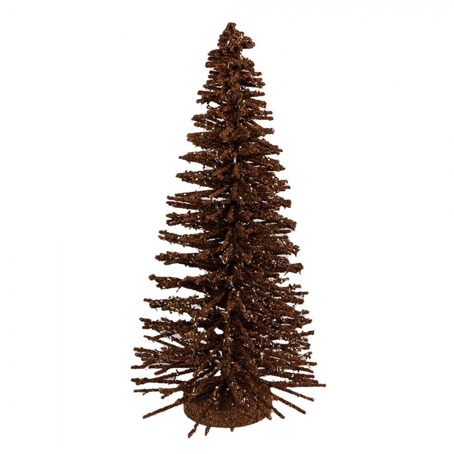 Christmas Decoration Figurine Christmas Tree ? 17x30 Cm Brown Wood - ? 17*30 cm