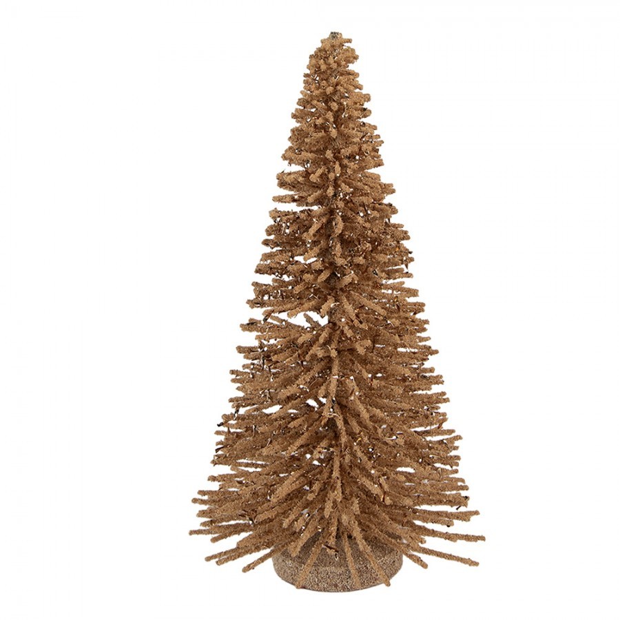 Christmas Decoration Figurine Christmas Tree ? 17x30 Cm Beige Wood - ? 17*30 cm