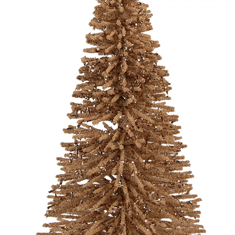 Christmas Decoration Figurine Christmas Tree ? 17x30 Cm Beige Wood - ? 17*30 cm