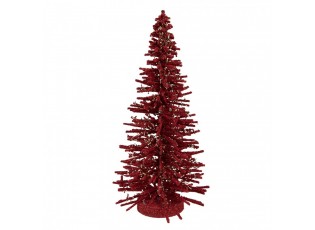 Christmas Decoration Figurine Christmas Tree ? 14x25 Cm Red Wood - ? 14*25 cm