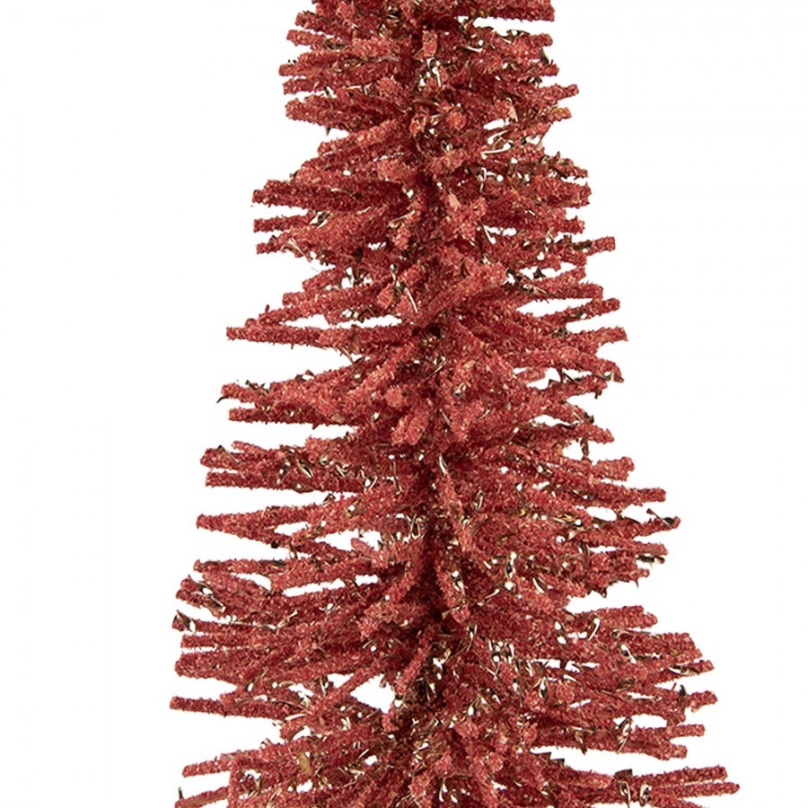 Christmas Decoration Figurine Christmas Tree ? 14x25 Cm Pink Wood - ? 14*25 cm