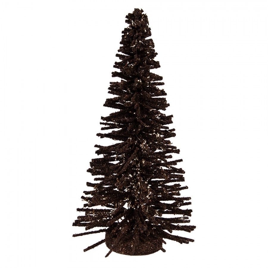 Christmas Decoration Figurine Christmas Tree ? 14x25 Cm Brown Wood - ? 14*25 cm