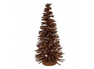 Christmas Decoration Figurine Christmas Tree ? 14x25 Cm Brown Wood - ? 14*25 cm