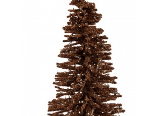 Christmas Decoration Figurine Christmas Tree ? 14x25 Cm Brown Wood - ? 14*25 cm