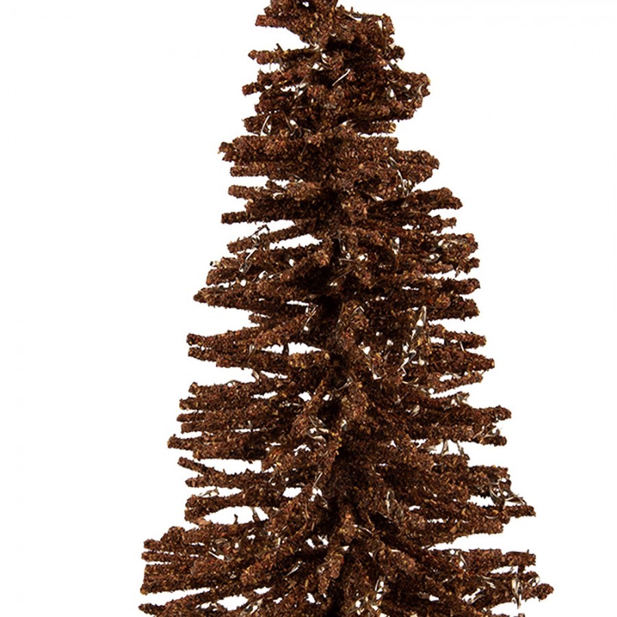 Christmas Decoration Figurine Christmas Tree ? 14x25 Cm Brown Wood - ? 14*25 cm