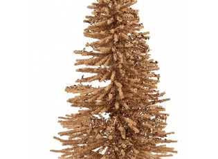 Christmas Decoration Figurine Christmas Tree ? 14x25 Cm Beige Wood - ? 14*25 cm