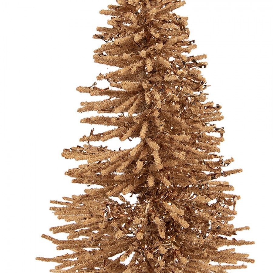 Christmas Decoration Figurine Christmas Tree ? 14x25 Cm Beige Wood - ? 14*25 cm