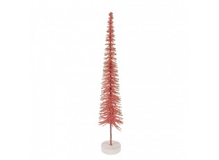Christmas Decoration Figurine Christmas Tree ? 8x40 Cm Pink Wood - ? 8*40 cm