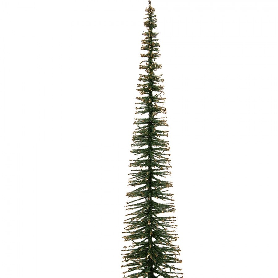 Christmas Decoration Figurine Christmas Tree ? 8x40 Cm Green Wood - ? 8*40 cm