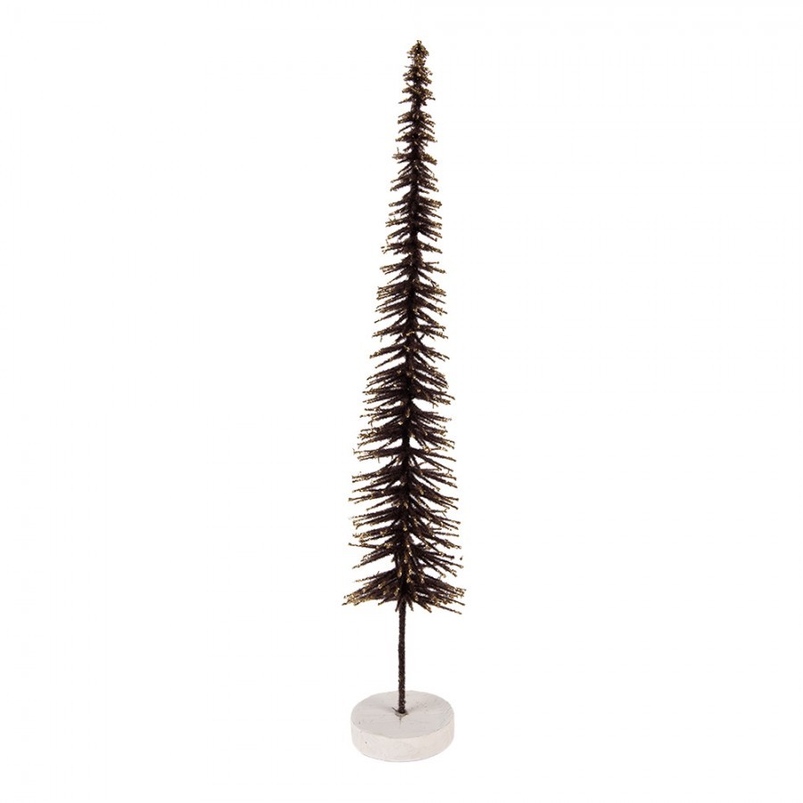 Christmas Decoration Figurine Christmas Tree ? 8x40 Cm Brown Wood - ? 8*40 cm