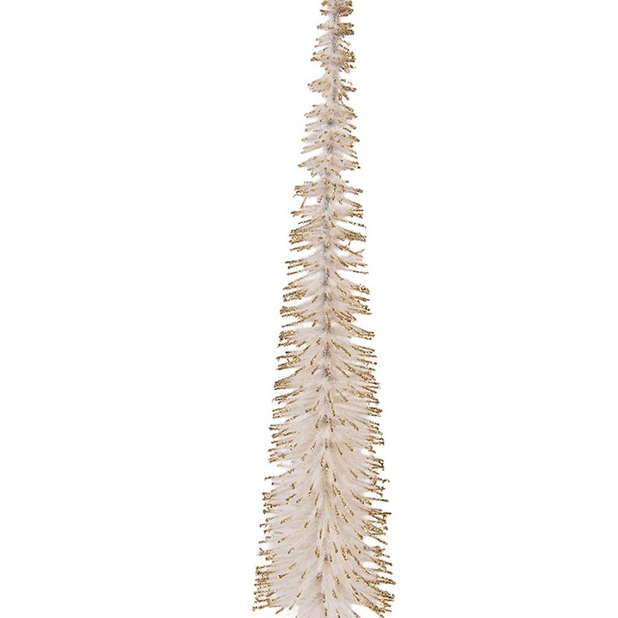 Christmas Decoration Figurine Christmas Tree ? 8x40 Cm Beige Wood - ? 8*40 cm