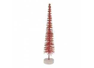 Christmas Decoration Figurine Christmas Tree ? 6x30 Cm Pink Wood - ? 6*30 cm