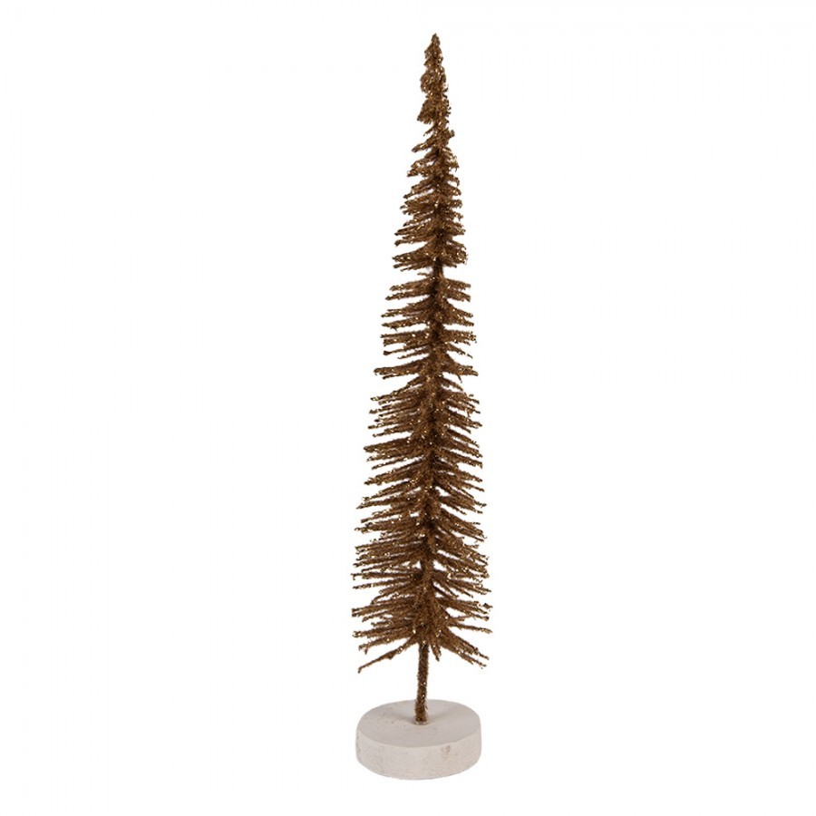 Christmas Decoration Figurine Christmas Tree ? 6x30 Cm Brown Wood - ? 6*30 cm