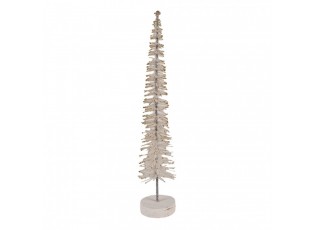 Christmas Decoration Figurine Christmas Tree ? 6x30 Cm Beige Wood - ? 6*30 cm
