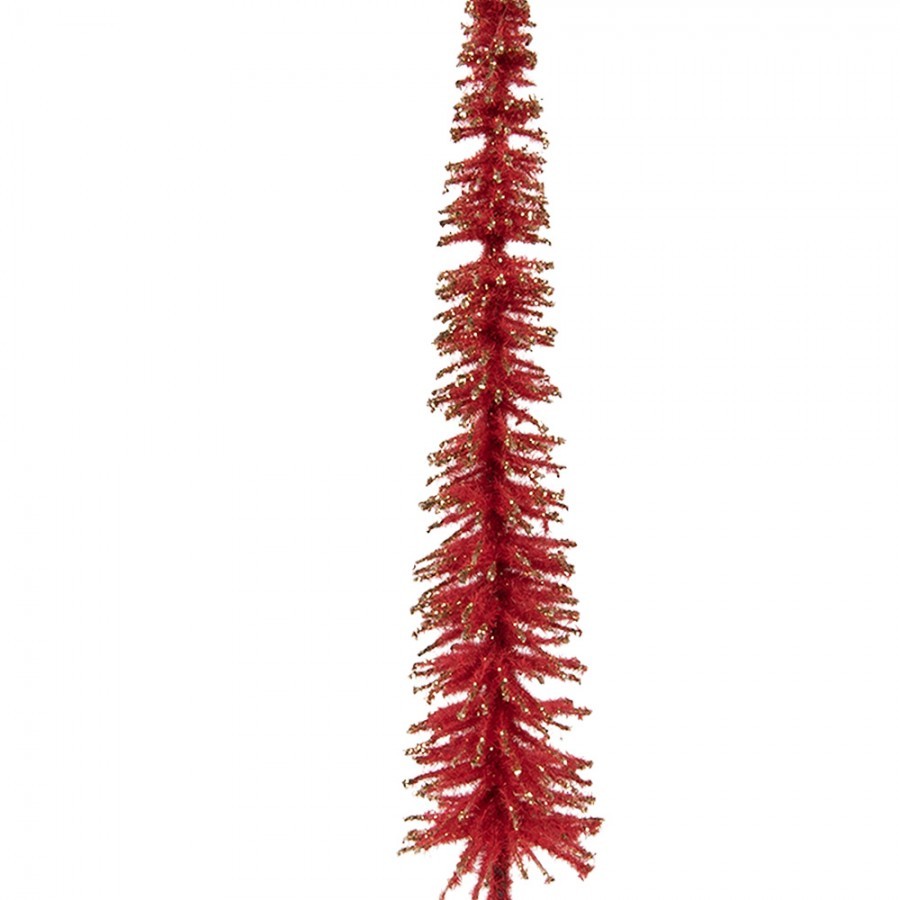 Christmas Decoration Figurine Christmas Tree ? 5x25 Cm Red Wood - ? 5*25 cm