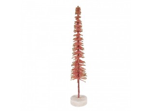 Christmas Decoration Figurine Christmas Tree ? 5x25 Cm Pink Wood - ? 5*25 cm