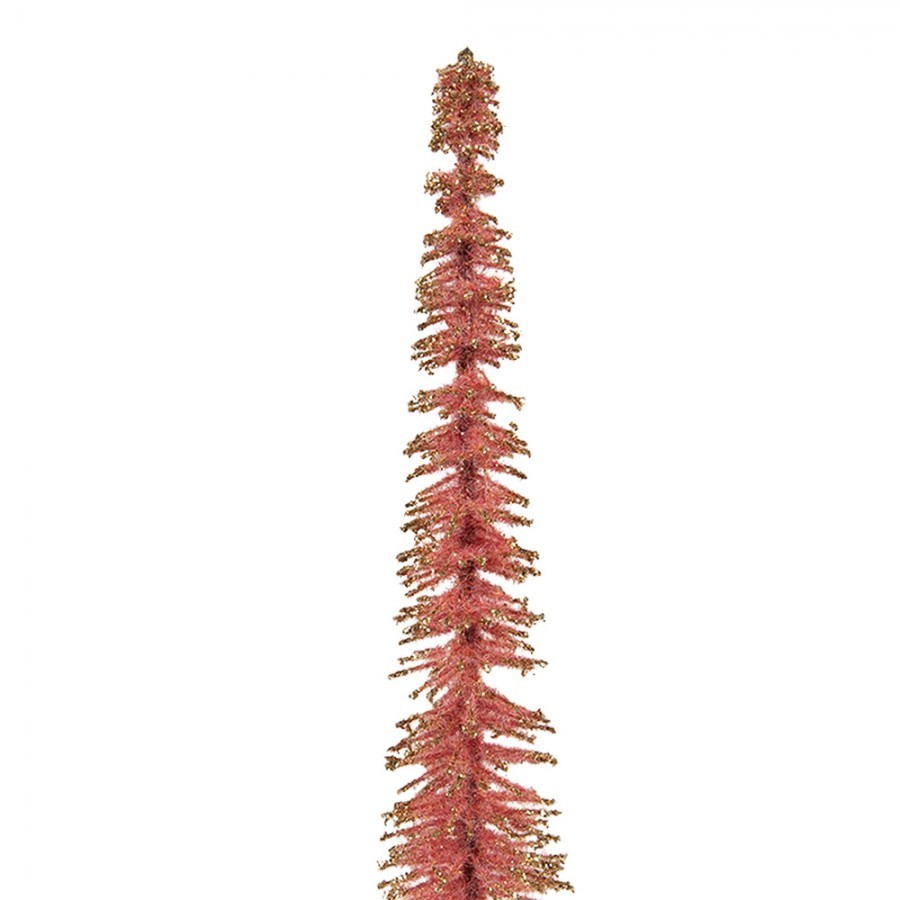 Christmas Decoration Figurine Christmas Tree ? 5x25 Cm Pink Wood - ? 5*25 cm