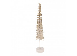 Christmas Decoration Figurine Christmas Tree ? 5x25 Cm Beige Wood - ? 5*25 cm