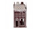 Tealight Holder House 12x12x22 Cm Red Metal - 12*12*22 cm Clayre & Eef