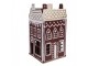 Tealight Holder House 12x12x22 Cm Red Metal - 12*12*22 cm Clayre & Eef