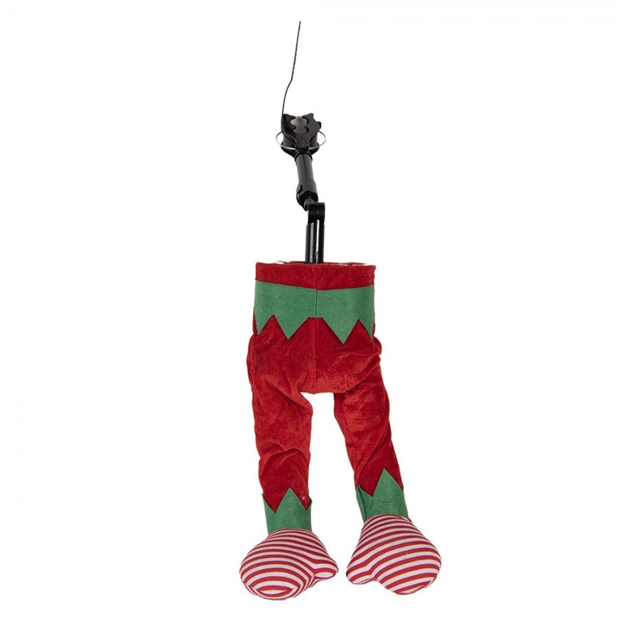 Vánoční dekorace Elfovo hýbající se nohy - 21*13*59 cm / 3*AA