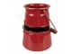 Červená kovová vánoční dekorační bandaska Santův opasek - 12*10*16 cm Clayre & Eef