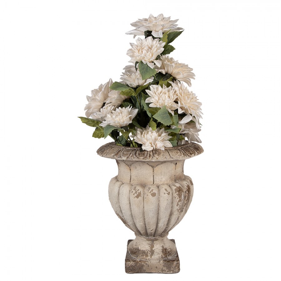 Béžový antik květináč v barokním stylu Baroque - Ø 30*35 cm Clayre & Eef Béžový antik květináč v barokním stylu Baroque - Ø 30*35 cm Clayre & Eef