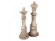 Béžová antik dekorace figurka šachová královna - Ø 13*40 cm Clayre & Eef