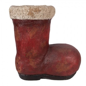 Vánoční dekorace santovo červená bota - 28*18*30 cm