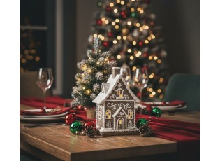 Perníkový LED domek Gingerbread Cotti - 16*10*23 cm