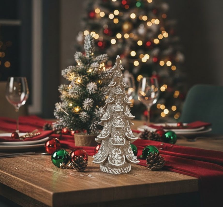 Dekorace perníkový stromek Gingerbread Tree - 14*14*30 cm
