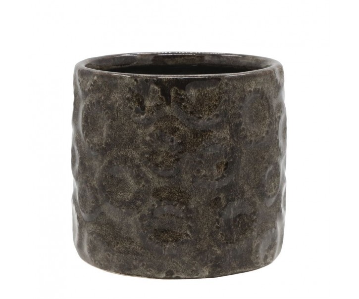 Coffee obal na květináč se vzorem Gaston - Ø 12*11 cm Chic Antique