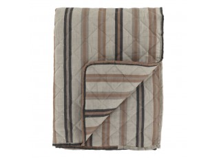 Latté přehoz s pruhy Aix Vintage Quilt - 130*180 cm