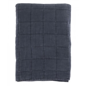 Tmavě šedý přehoz s opraným vzhledem Aix Vintage Quilt - 240*240 cm
