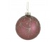 6ks růžovo-fialová skleněná vánoční ozdoba koule Chic - Ø 8 cm Chic Antique