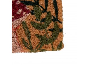 Ručně vyrobená rohožka z kokosových vláken s houbami - 75*45*4cm