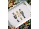 Bílý melaminový tácek s louskáčky Royal Nutcrackers - 13*21 cm Ostatní