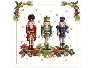 Ubrousky s Louskáčky Bearded Nutcrackers - 33*33 cm (20ks)