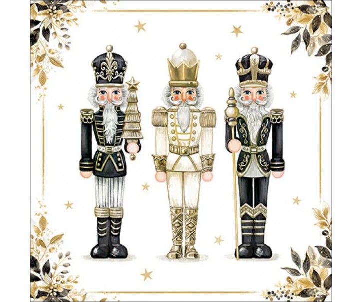 Ubrousky s Louskáčky Royal Nutcrackers - 33*33 cm (20ks) Ostatní