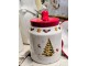 Keramická dóza se stromkem a víčkem Chrissie - Ø 10*14 cm / 0,5L Exner