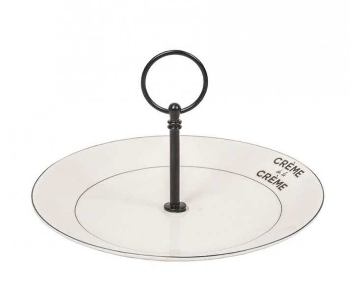 Krémový porcelánový etažér talíř Crème de la Crème - Ø 20*12 cm Housevitamin