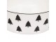 Krémová porcelánová slátová miska se stromky X-Mas Tree - Ø 17,5*6,5 cm Housevitamin
