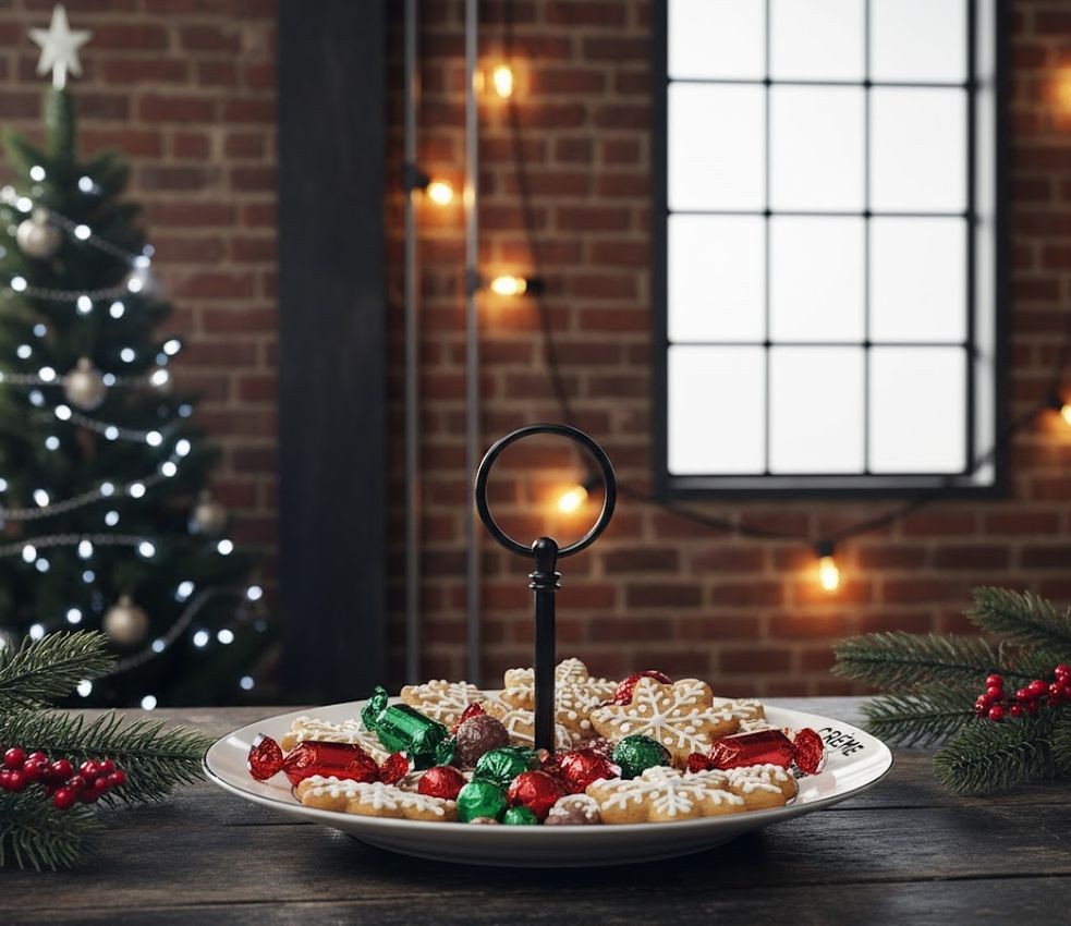 Krémový porcelánový etažér talíř Crème de la Crème - Ø 20*12 cm