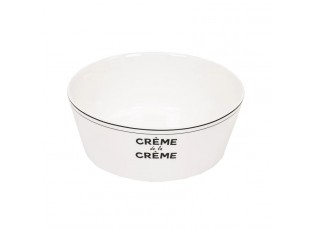 Krémová porcelánová salátová miska Crème de la Crème - Ø 17,5*6,5 cm