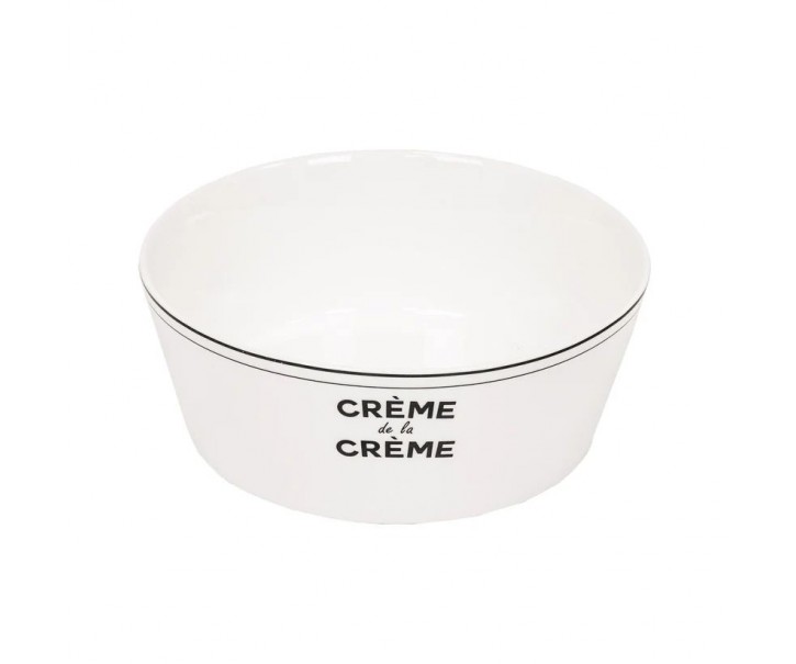 Krémová porcelánová salátová miska Crème de la Crème - Ø 17,5*6,5 cm Housevitamin