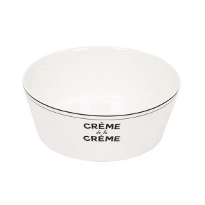 Krémová porcelánová salátová miska Crème de la Crème - Ø 17,5*6,5 cm