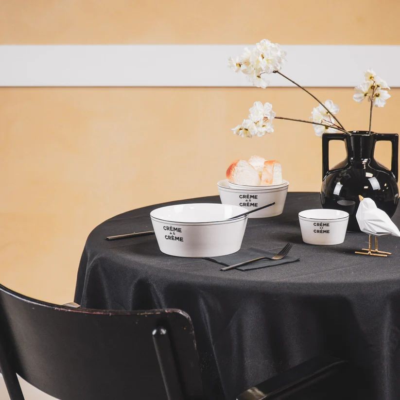Krémová porcelánová salátová miska Crème de la Crème - Ø 17,5*6,5 cm